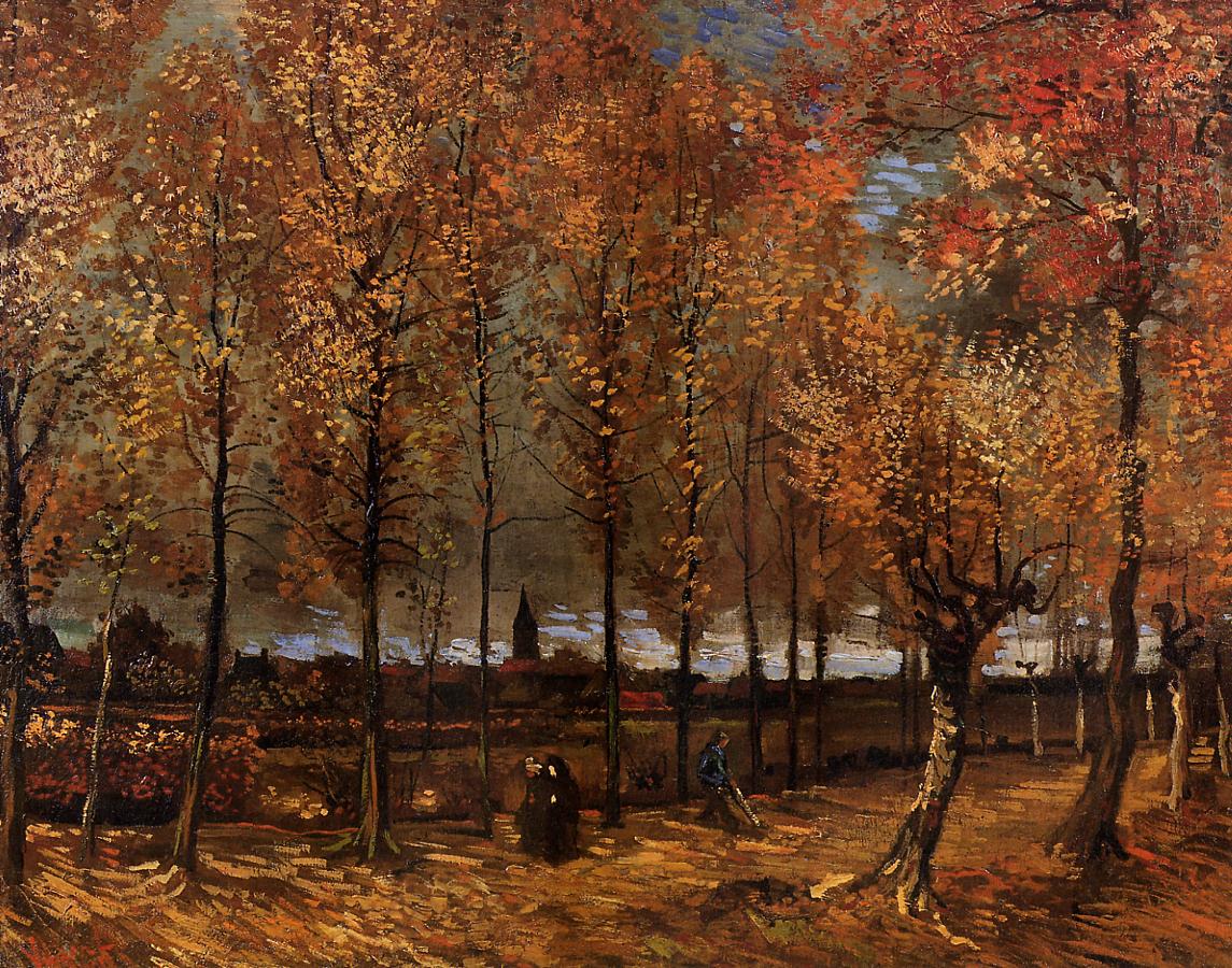 Lane with Poplars