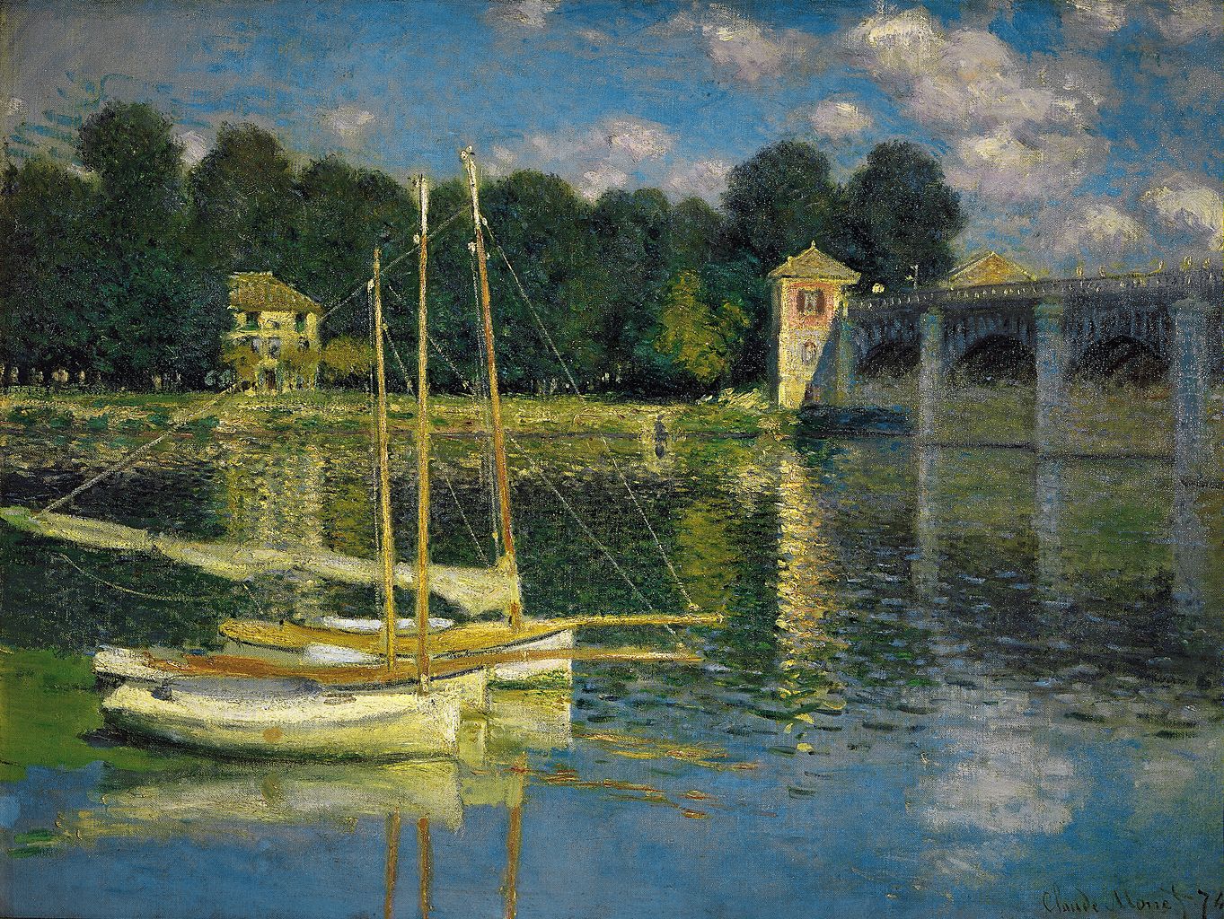 Le pont d Argenteuil 1874