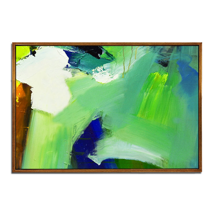 Green Painting Teal Art White Painting Landscape Painting Oil Abstract Painting | Blend