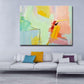 Yellow Abstract Art Beige Painting Canvas Oil Painting Contemporary Art Abstract | Dangling island