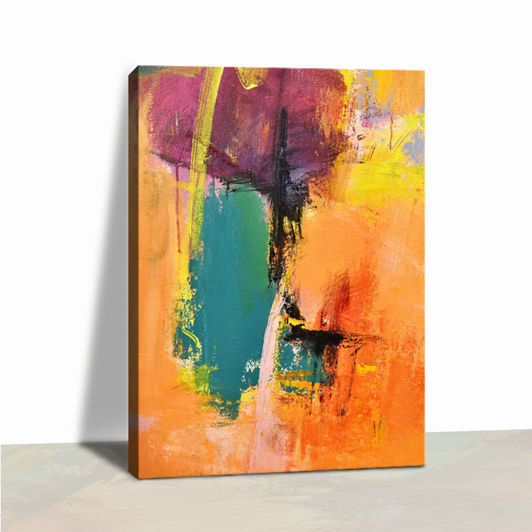 Memories of Autumn - Handmade Modern Abstract Wall Art Painting in Oil on Canvas