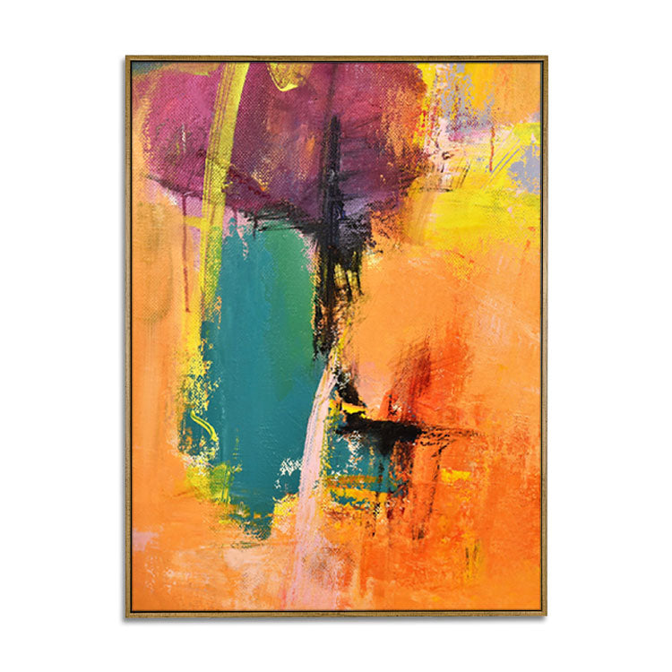 Memories of Autumn - Handmade Modern Abstract Wall Art Painting in Oil on Canvas