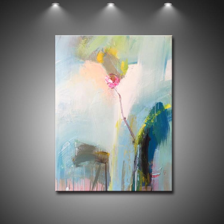 Never Leave Or Forsake - Hand Painted Art Abstract Oil Painting Wall Art Modern