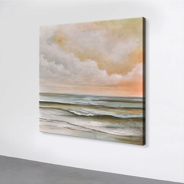 Original Oil Painting Landscape Bedroom Handmade Abstract Oil Painting | Calm seas and clear skies