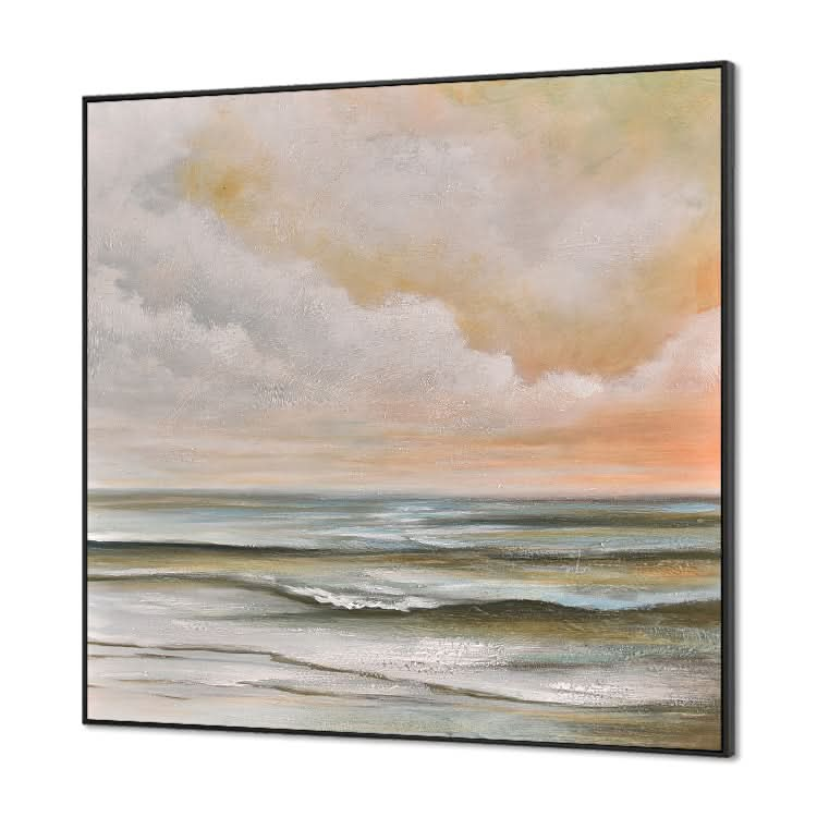 Original Oil Painting Landscape Bedroom Handmade Abstract Oil Painting | Calm seas and clear skies