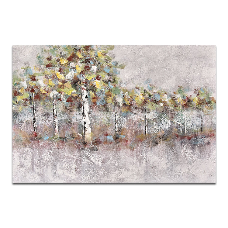 Grove - Hand made Tree Wall Art Birch Forest Canvas Painting