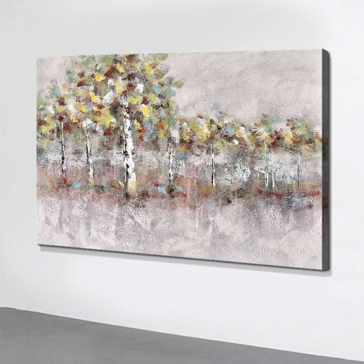 Grove - Hand made Tree Wall Art Birch Forest Canvas Painting