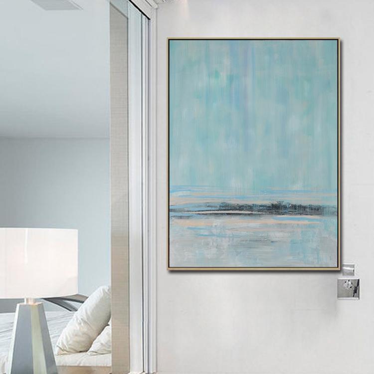 Fog Island - Handmade Modern Art Paintings on Canvas  Abstract Wall Art