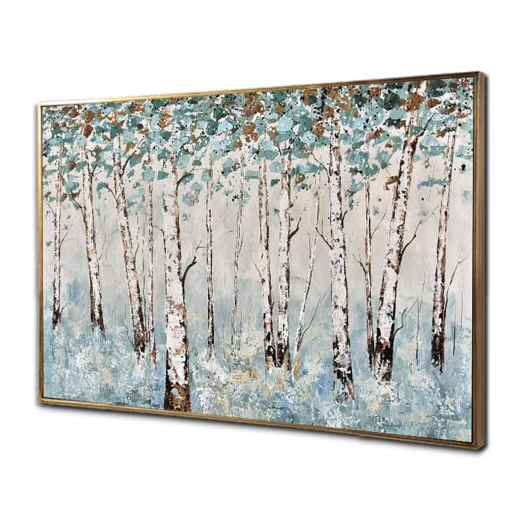 Grove - Handmade Tree Wall Art Beautiful Scenery Oil Painting On Canvas