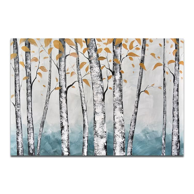 The Breath Of Spring - Village Scenery Handmade Painting Tree Wall Art