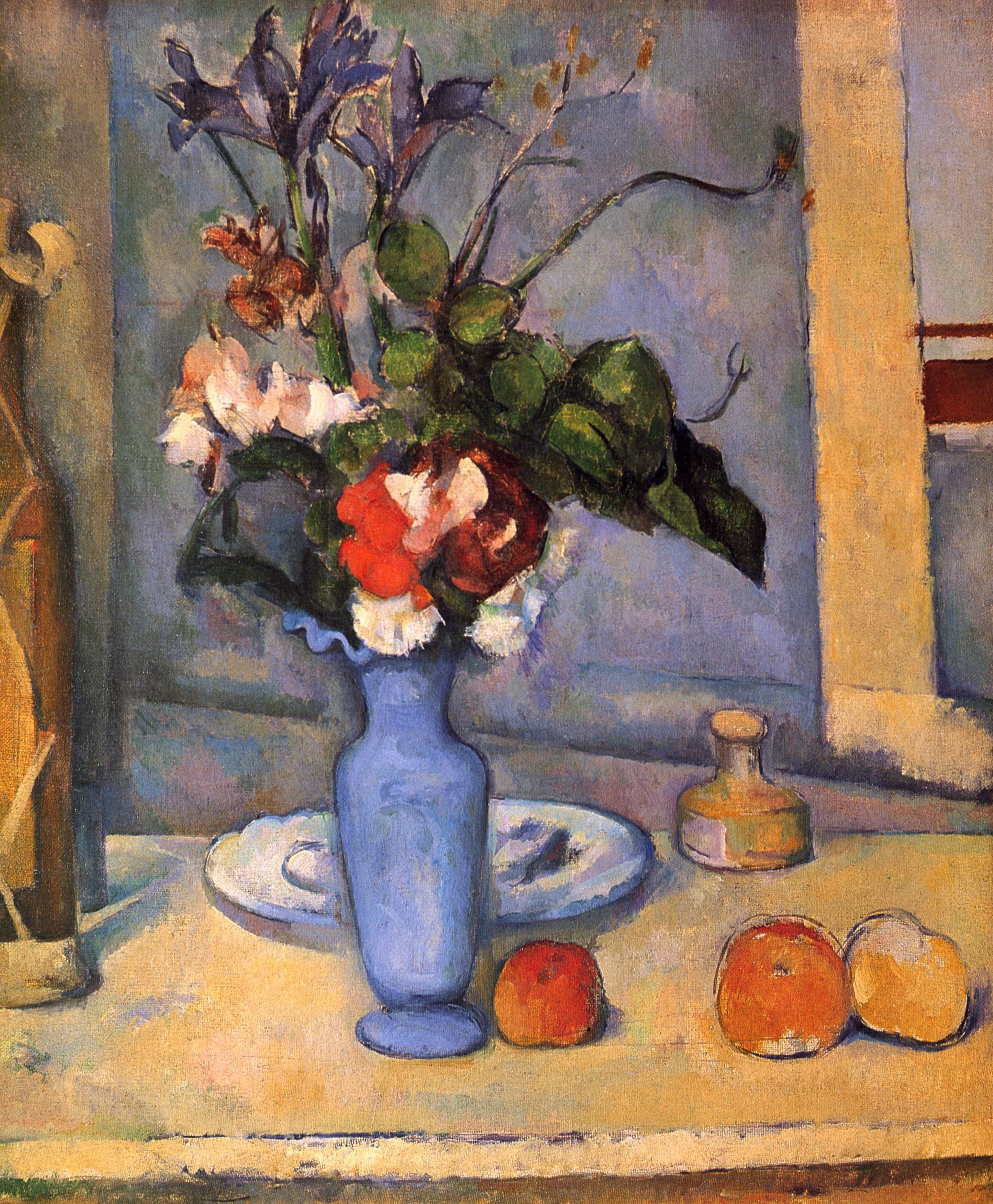 Still life with a blue vase