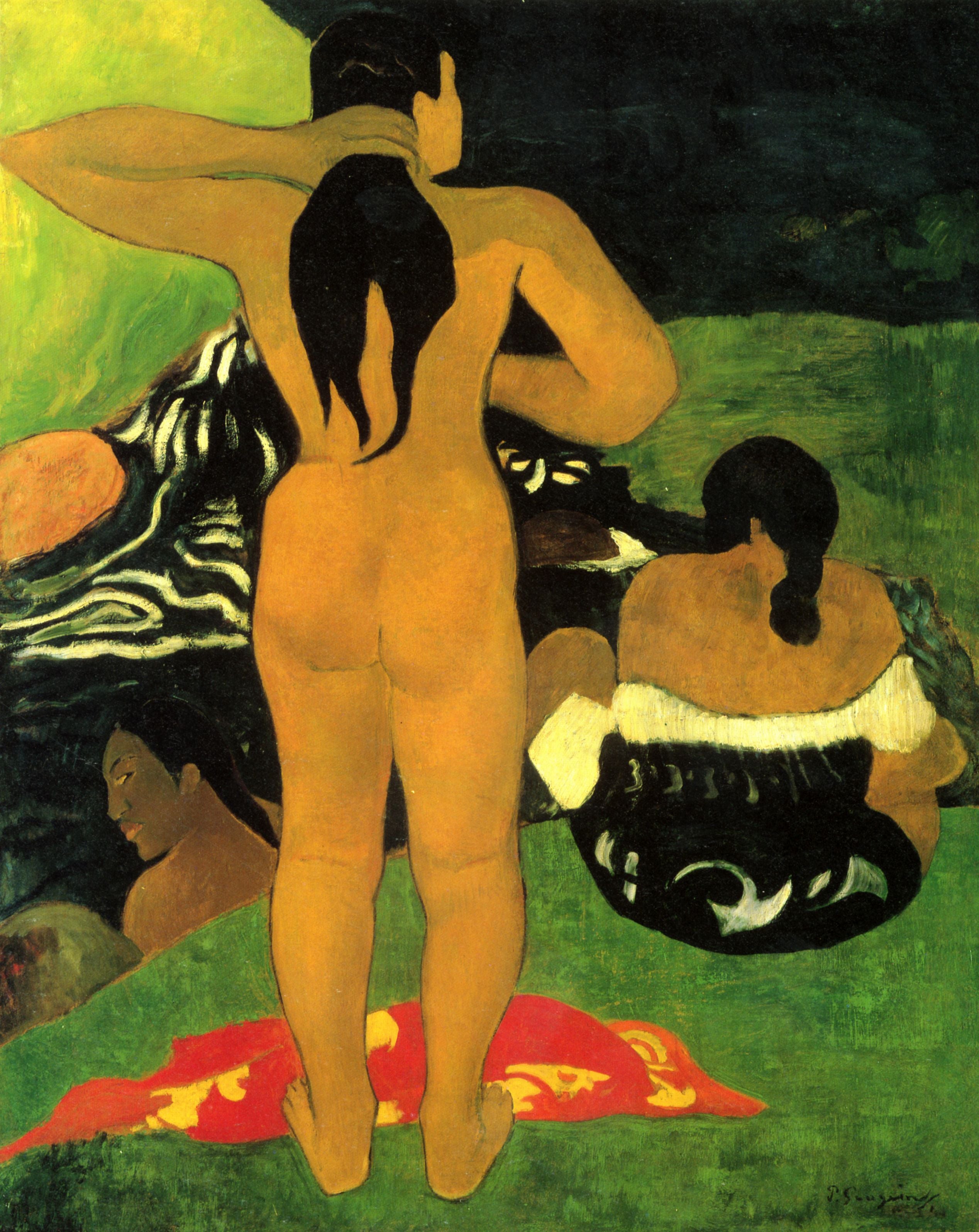 Tahitian Women Bathing