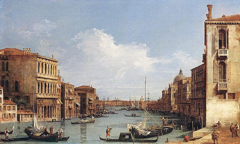 The Grand Canal from Campo S Vio towards the Bacino